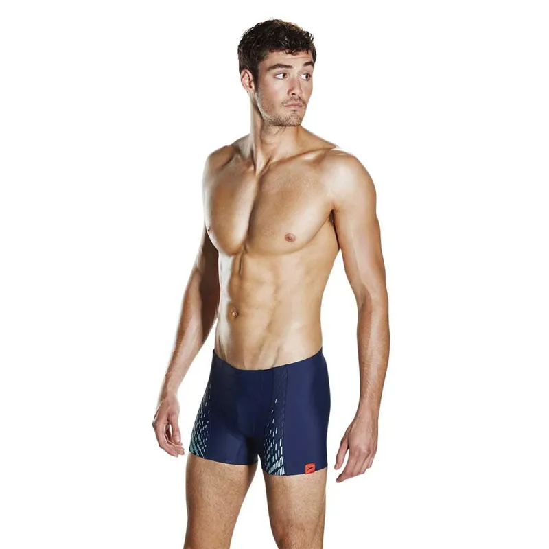Speedo Men's Fit PowerMesh Pro Aquashort Black/Blue 30-2